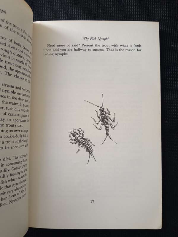 Trout with Nymph by Tony Orman