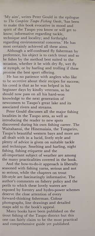 The Complete Taupo Fishing Guide by Peter Gould