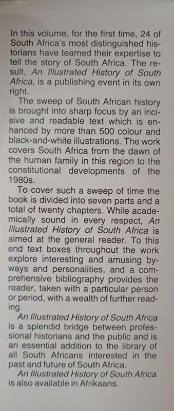 An Illustrated History of South Africa by GeneralEditor Trewhella Cameron & AdvisoryEditor SB Spies