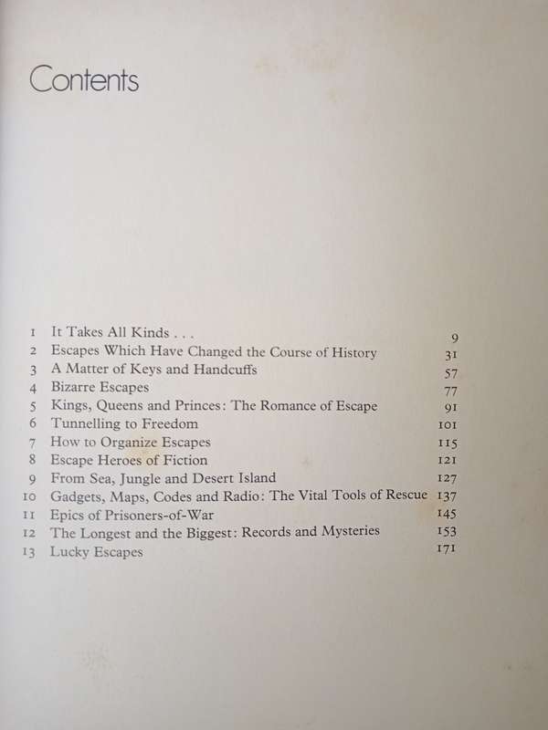 The Master Book of Escapes by Donald McCormick Foreword by Airey Neave
