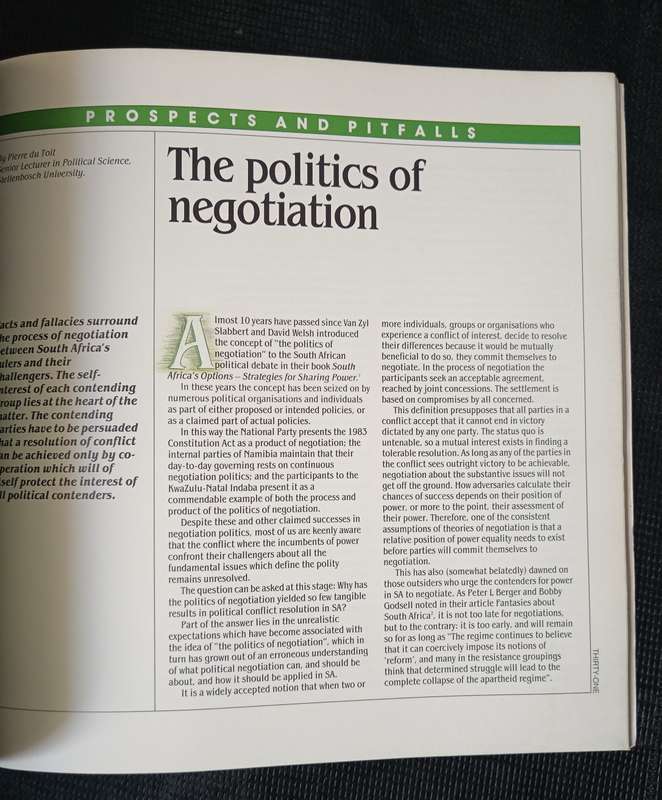 Energos The Politics of Negotiation Volume 16 1988