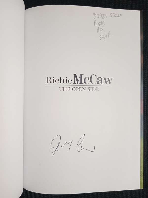 Richie McCaw The Open Side with Greg McGee