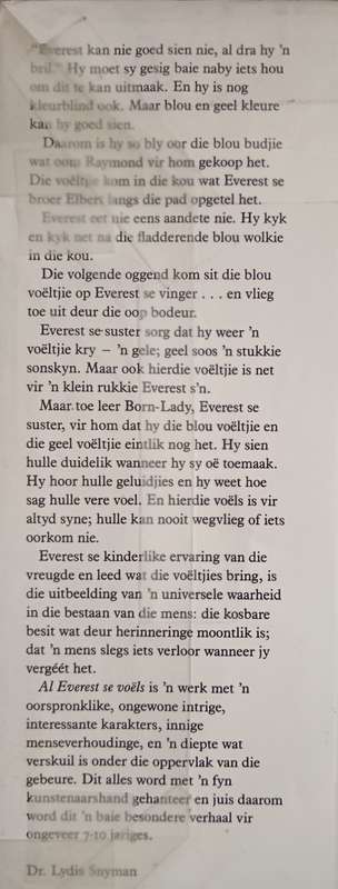 Al Everest se Voëls by Rina Rupert