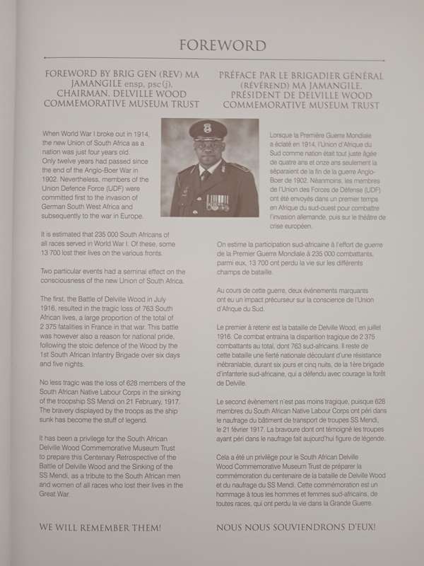 Centenary Retrospect Delville Wood 1916-2016 Sinking of the SS Mendi 1917-2017
