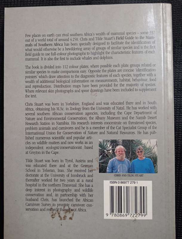 Field Guide to The Mammals of Southern Africa by Chris & Tilde Stuart