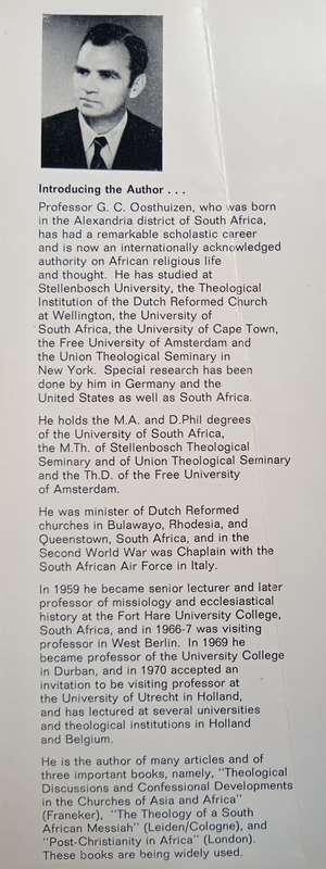 Shepherd of Lovedale by Professor G C Oosthuizen