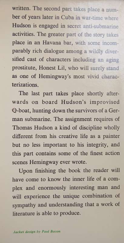 Islands in The stream by Ernest Hemingway