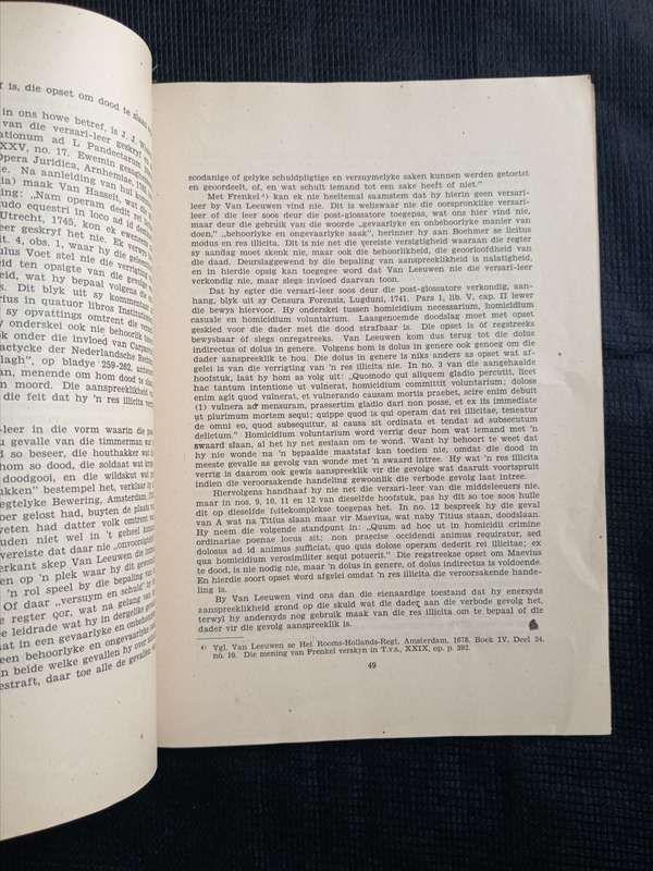 Die Leer van Versari in re Illicita in die Strafreg by H L Swanepoel