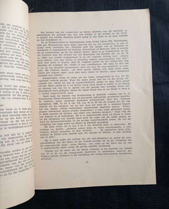 Die Leer van Versari in re Illicita in die Strafreg by H L Swanepoel