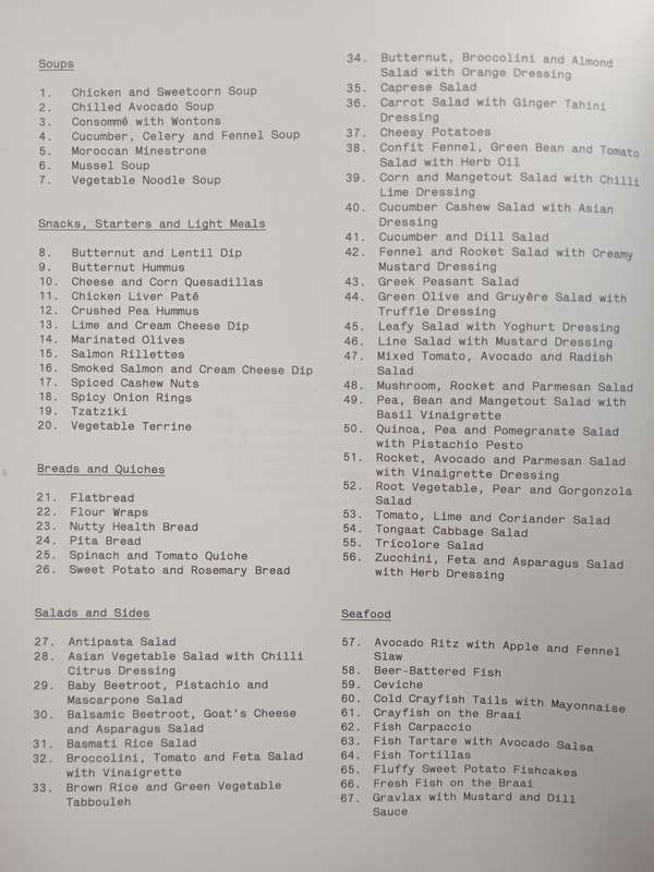 Tongaat Recipes Compiled by Jenny Ward