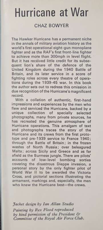 Hurricane at War by Chaz Bowyer