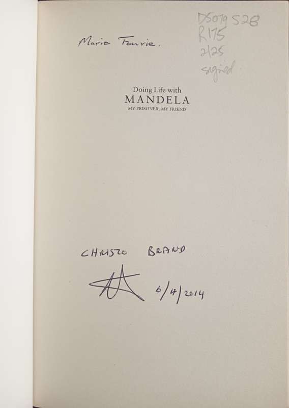 Doinf Life with Mandela My Prisoner My Friend by Christo Brand with Barbara Jones