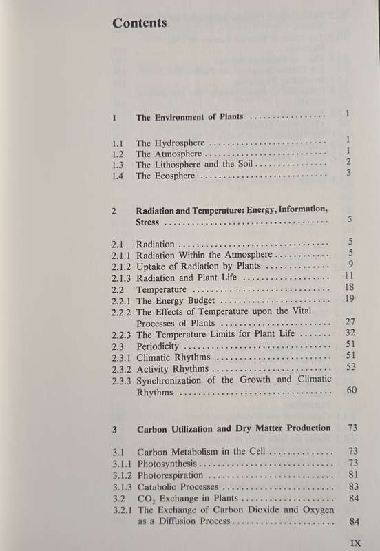 Physiological Plant Ecology by W Larcher