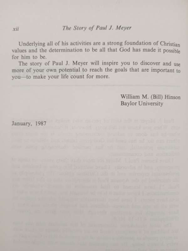 The Story of Paul J Meyer by Lois S Strain & Gladys W Hudson