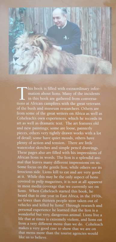 An African Lion as Man-Eater by Guy Coheleach Forward by Jack Nicklaus