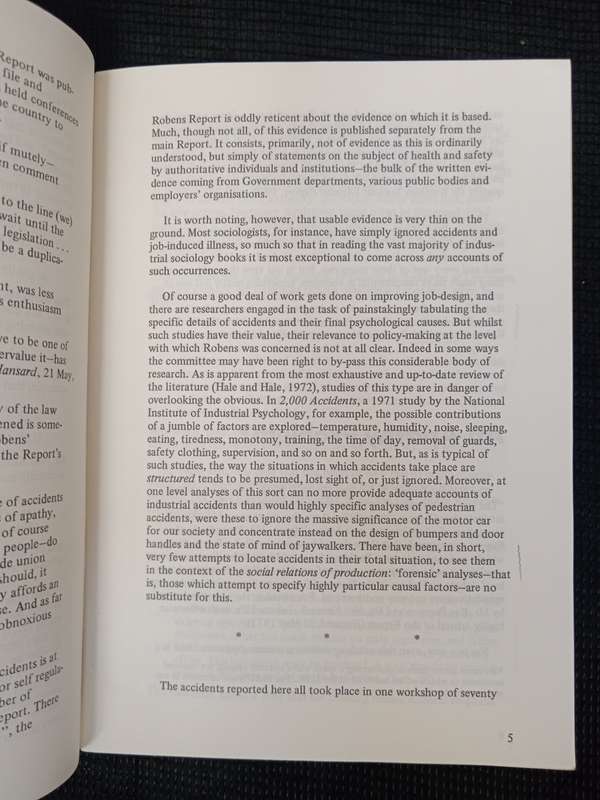 Safety or Profit Industrial Accidents & the Conventional Wisdom by Theo Nichols & Pete Armstrong