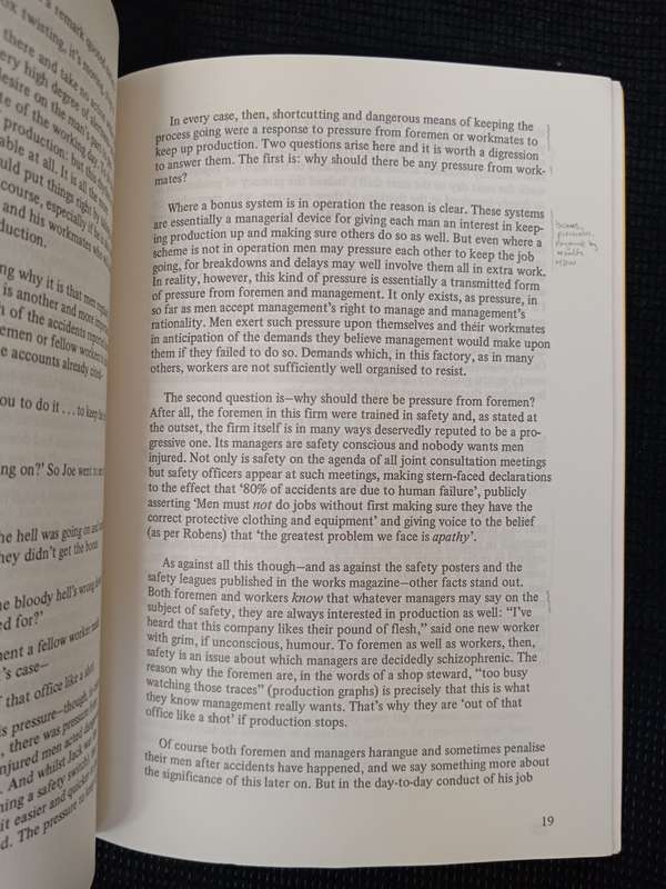 Safety or Profit Industrial Accidents & the Conventional Wisdom by Theo Nichols & Pete Armstrong