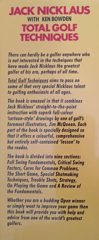Total Golf Techniques by Jack Nicklaus with Ken Bowden