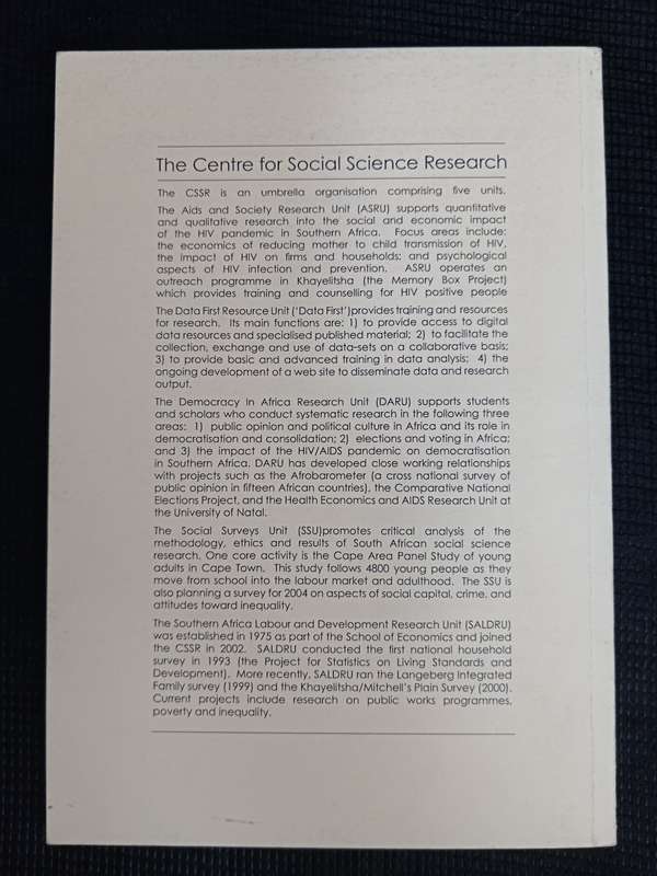 Public Works as a Response to Labour Market Failure in South Africa by Anna McCord