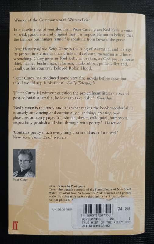 True History of the Kelly Gang by Peter Carey