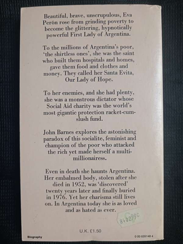 Eva Peron by by John Barnes
