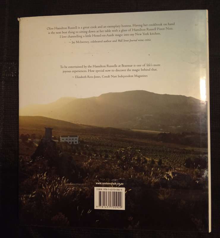A Year on a Cape Wine Estate Entertaining at Hamilton Russell Vineyards by Olive Hamilton Russell