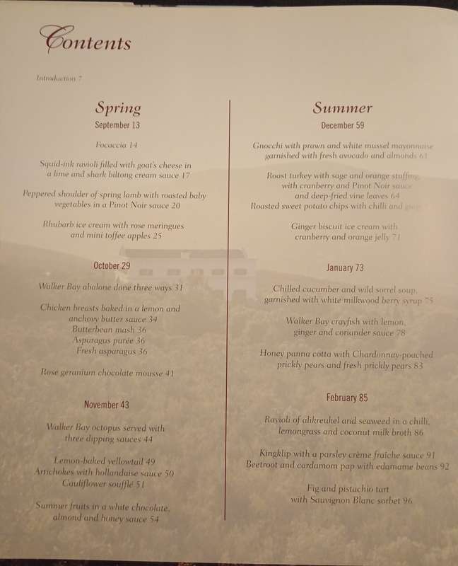 A Year on a Cape Wine Estate Entertaining at Hamilton Russell Vineyards by Olive Hamilton Russell