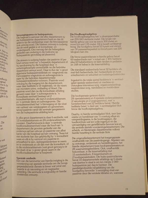 Tyhwrberghospitaal 1956-1976 Dedicated to the thoughts of Prof Dr F D du Toit van Zijl