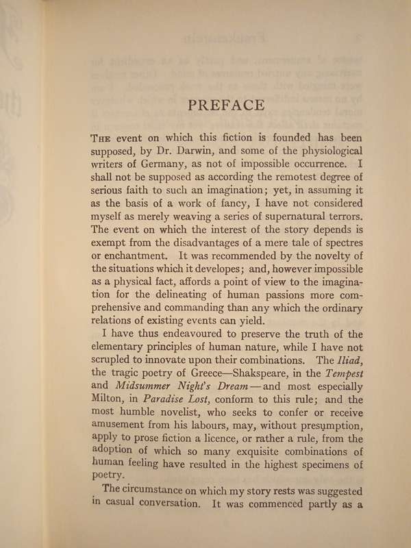 Frankenstein by Mary Shelley