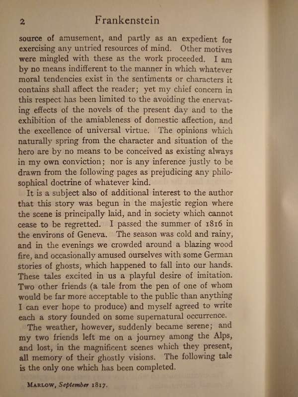 Frankenstein by Mary Shelley
