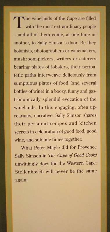 The Cape of Good Cooks by Sally Simson