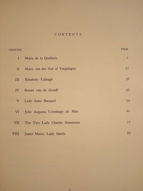 First Ladies of the Cape 1652-1852 by Gwen M Mills