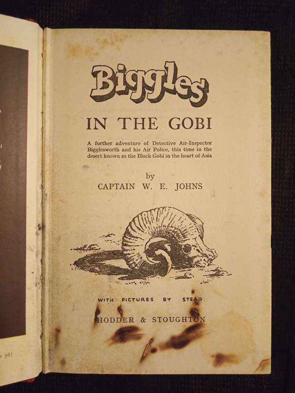 Biggles in the Gobi by Captain W E Johns