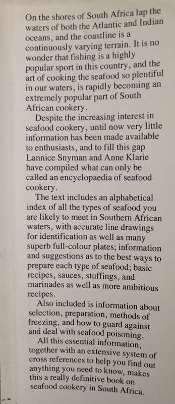 Free from the Sea The South African Seafood Cookbook by Lannice Snyman & Anne Klarie