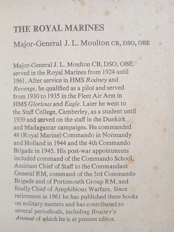 The Royal Marines by J L Moulton