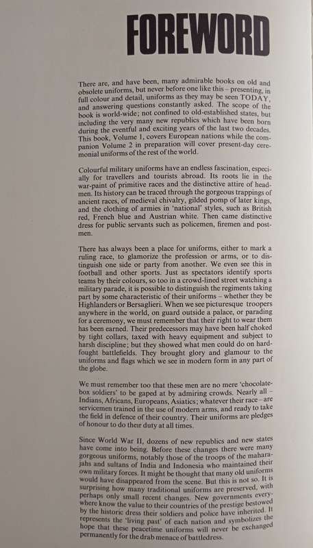 World Uniforms in Colour Vol 1 The European Nation by Editor Signor Ronaldo D D'Ami
