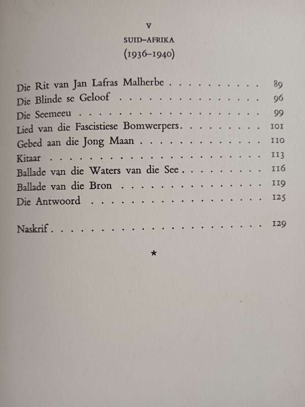 Gedigte 1927-1940 by Uys Krige