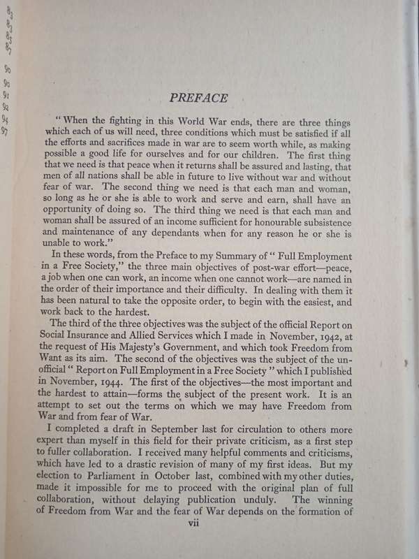The Price of Peace by Sir William Beveridge