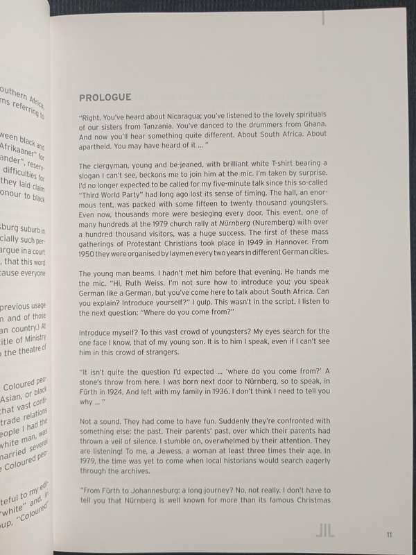 A Path Through Hard Grass by Ruth Weiss Foreword by Nadine Gordimer