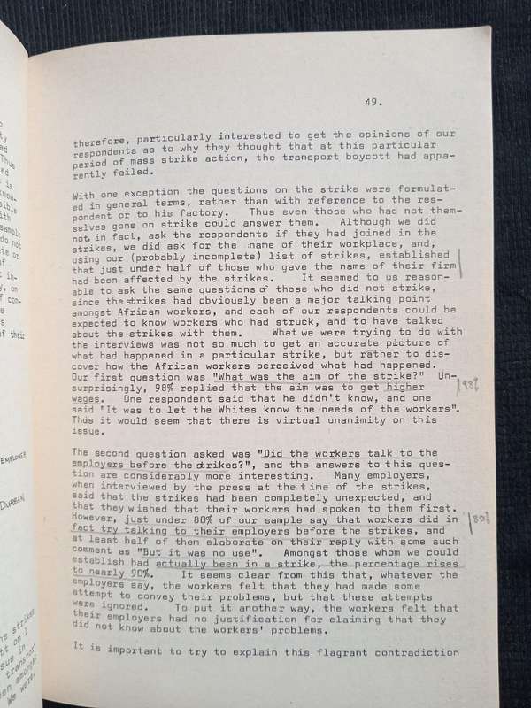 The Durban Strikes 1973 by Institute for Industrial Education