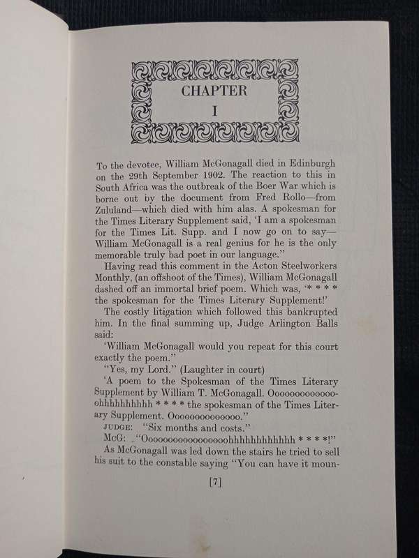 William McGonagall The Truth at Last by Spike Milligan