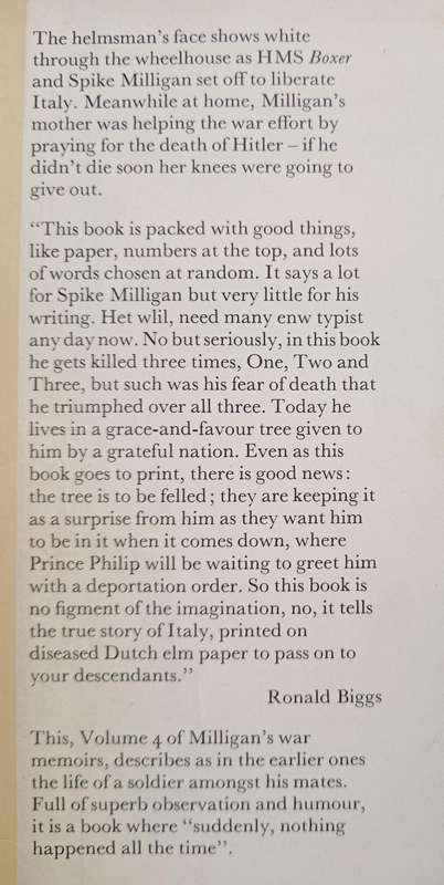 Mussolini His Part in my Downfall by Spike Milligan