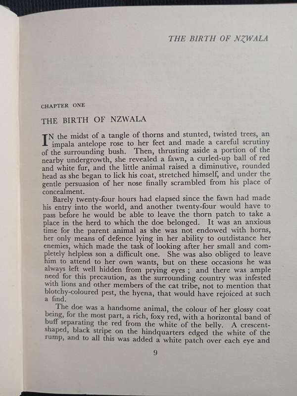 Nzwala The Story of an Impala Antelope by G W Barrington