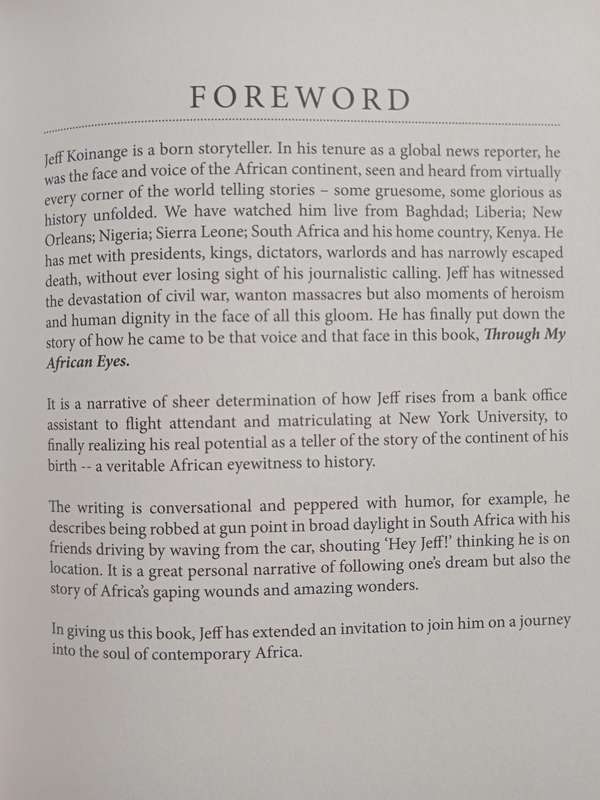Through my African Eyes by Jeff Koinange