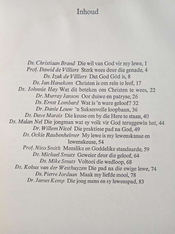 In die Operasionele Gebied by Prof Dawid de Villiers