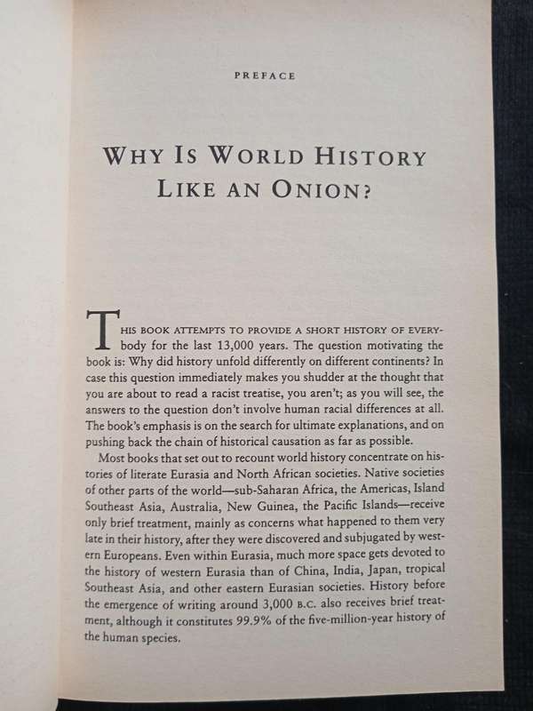 Guns Germs and Steel by Jared Diamond
