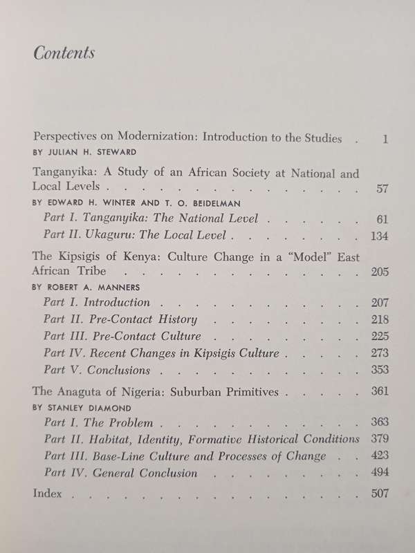 Three African Tribes in Transition Edited by Julian H Steward