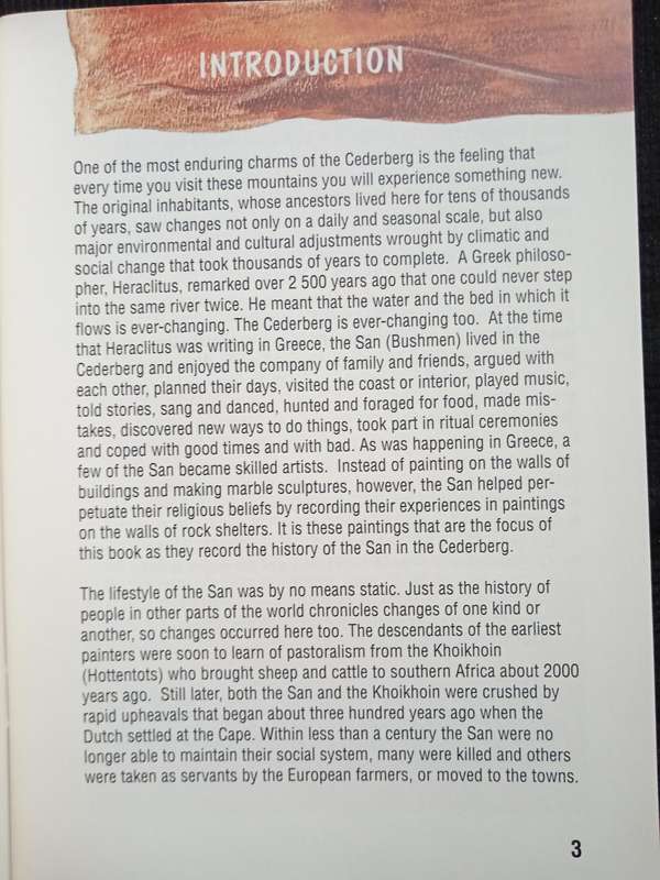 Some views on Rock Paintings in the Cederberg by Janette Deacon