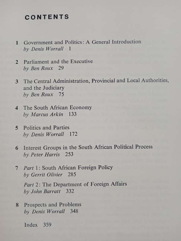 South Africa Government & Politics by Denis Worrall