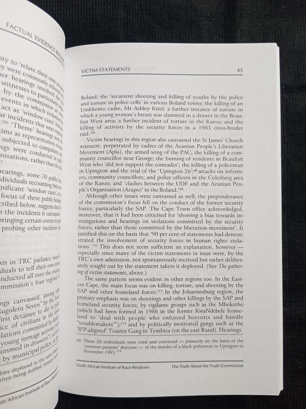 The Truth About The Truth Commission by Anthea Jeffery